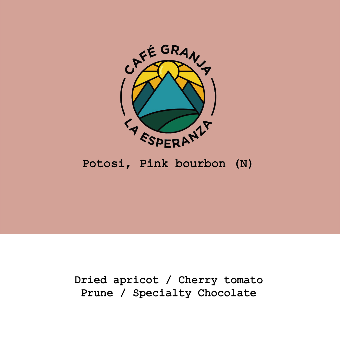 New Crop|Colombia Café Granja La Espenranza-Potosi Pink bourbon Natural