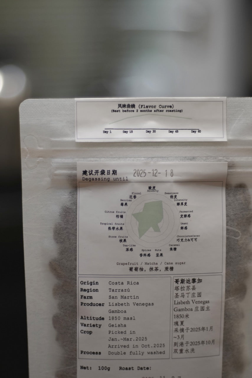 Costa Rica San Martín Geisha Double Fully Washed