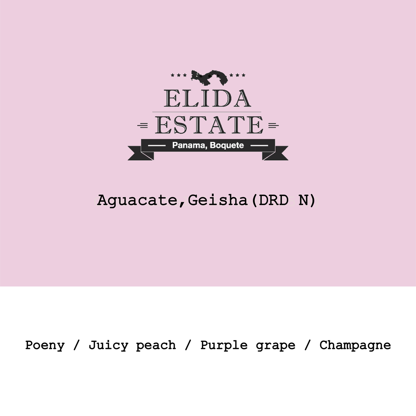 2026 New Crop Panama Elida-Aguacate Geisha Dark-room dry natural