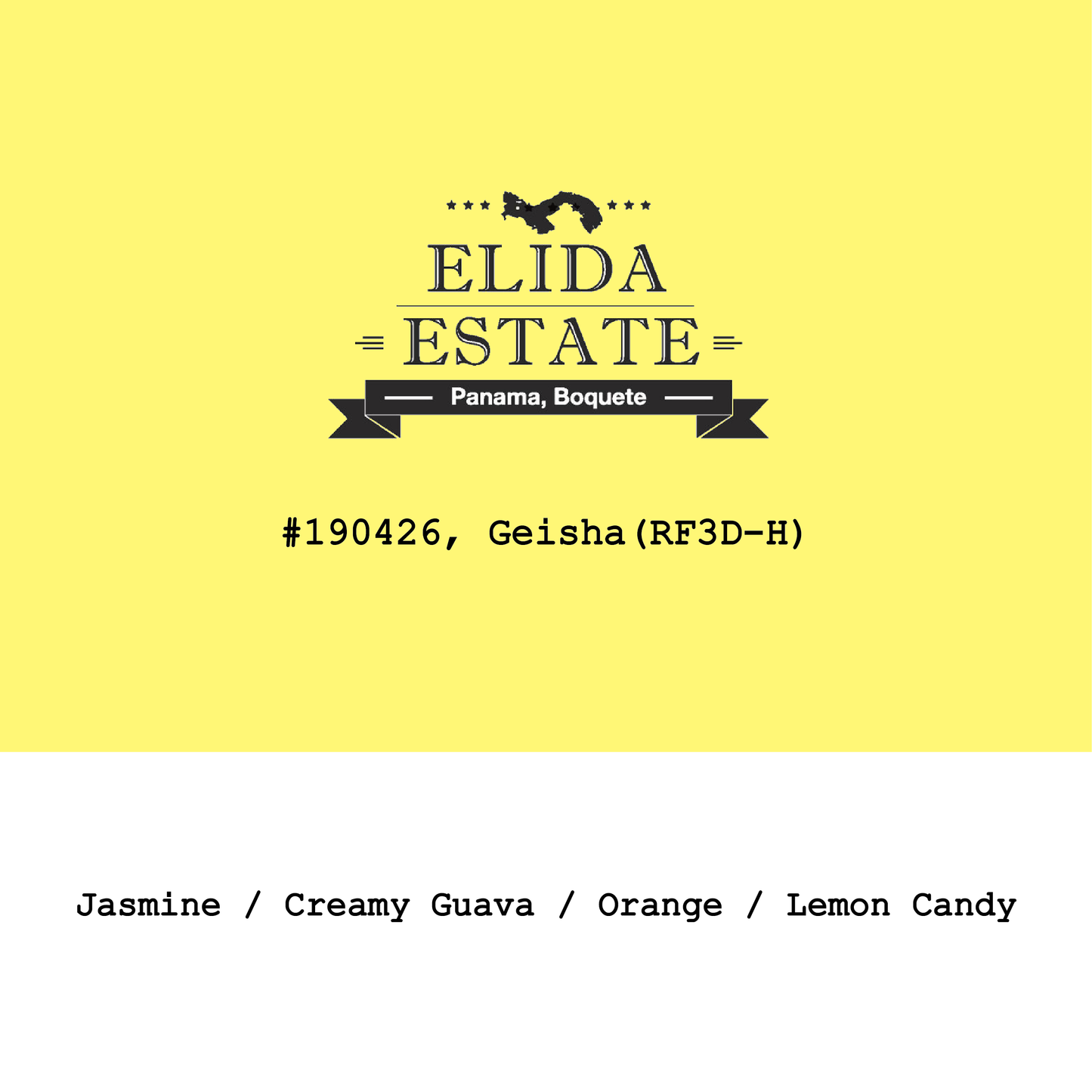 Panama Elida estate-Falda Geisha RF3D Honey #190426