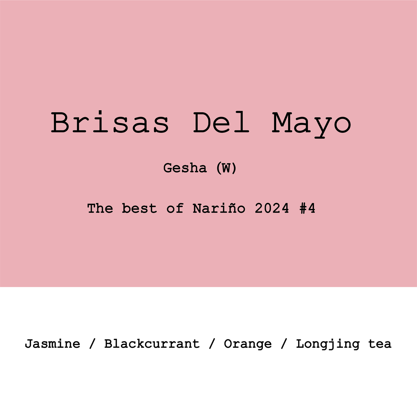 New Crop|Colombia Brisas del Mayo Gesha Washed