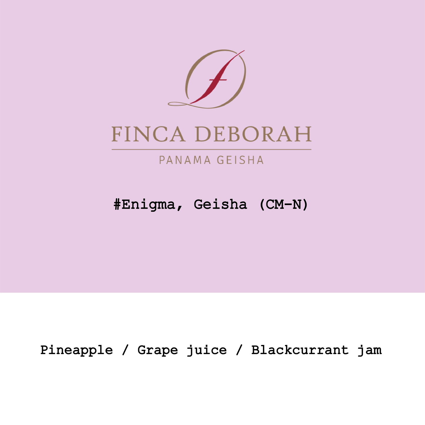 New Crop|Panama Finca Deborah Geisha Extended Duration CM Natural #Enigma