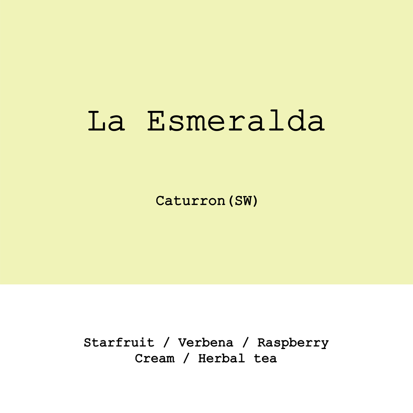 Colombia Acevedo Huila La Esmeralda Caturron Semi Washed