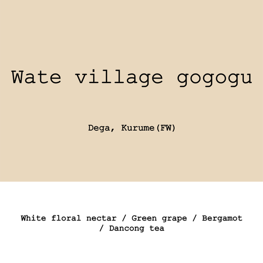 Ethiopia Wate Village Gogogu Dega&Kurume G1 Washed