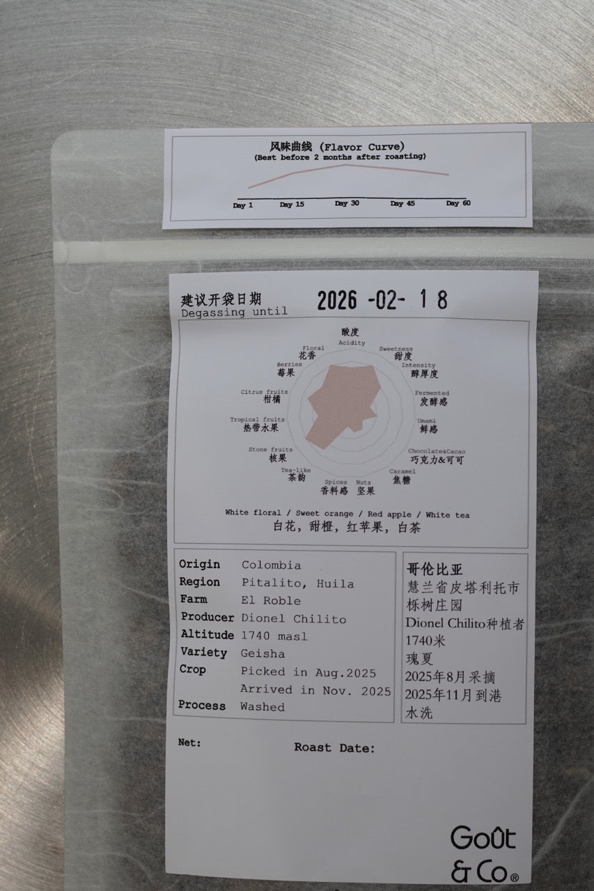 Colombia El Roble Geisha Washed