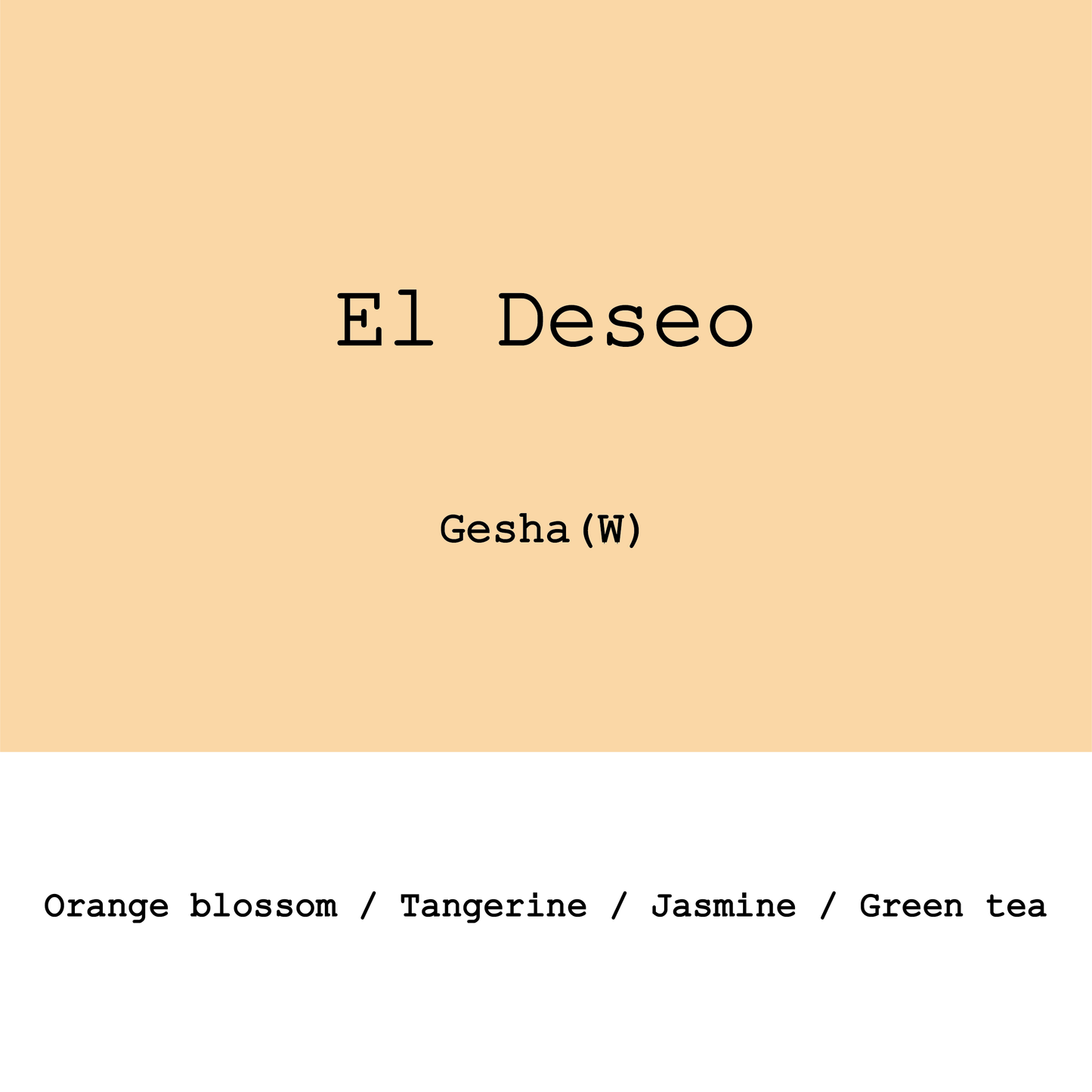 Honduras El Deseo Gesha Washed