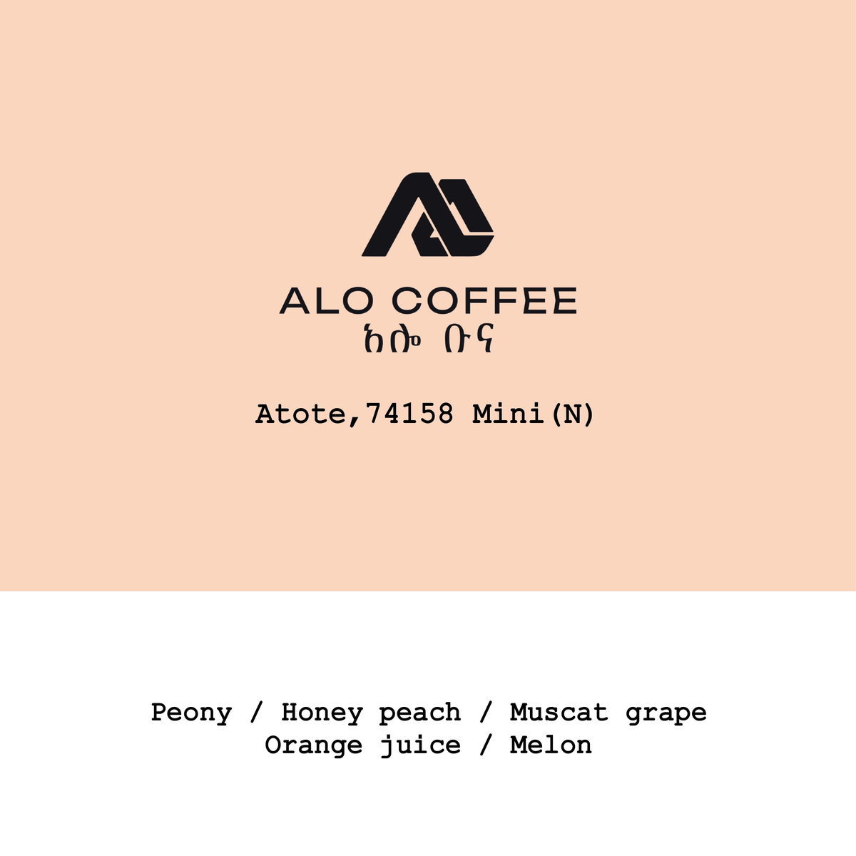 Ethiopia Alo Coffee-Atote 74158mini Natural