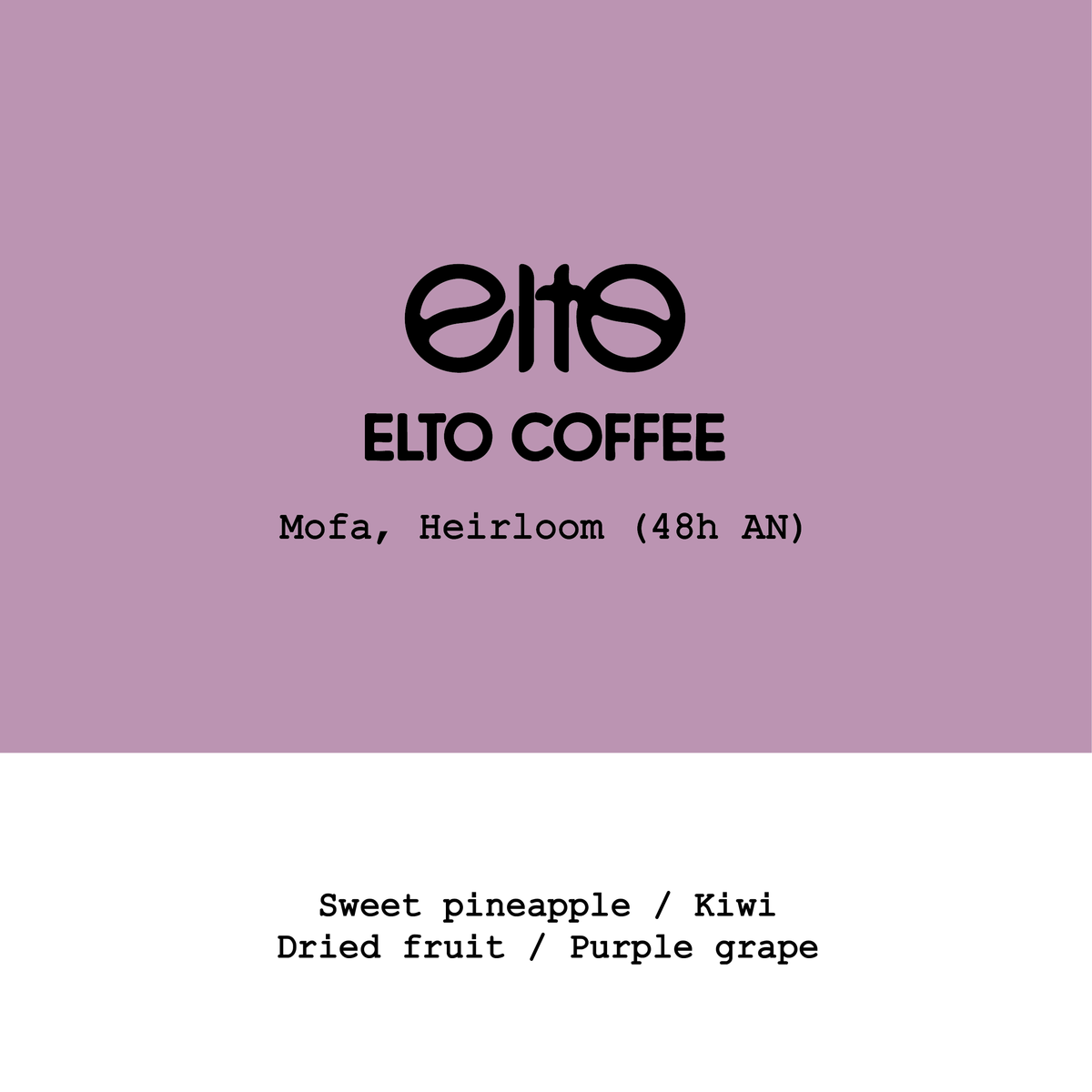 Ethiopia Elto Coffee-Elora Heirloom 48h Anaerobic natural
