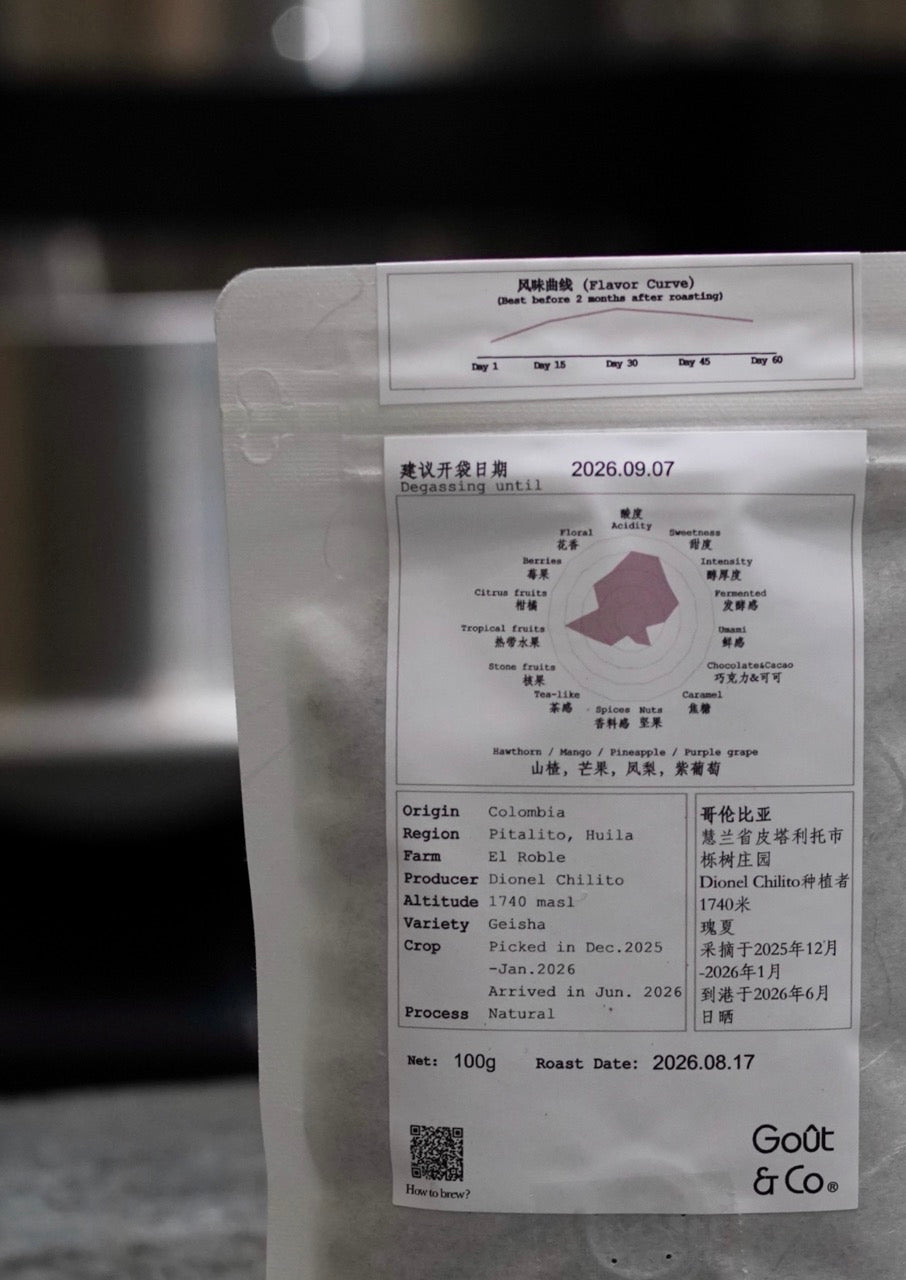 Colombia El Roble Geisha Natural