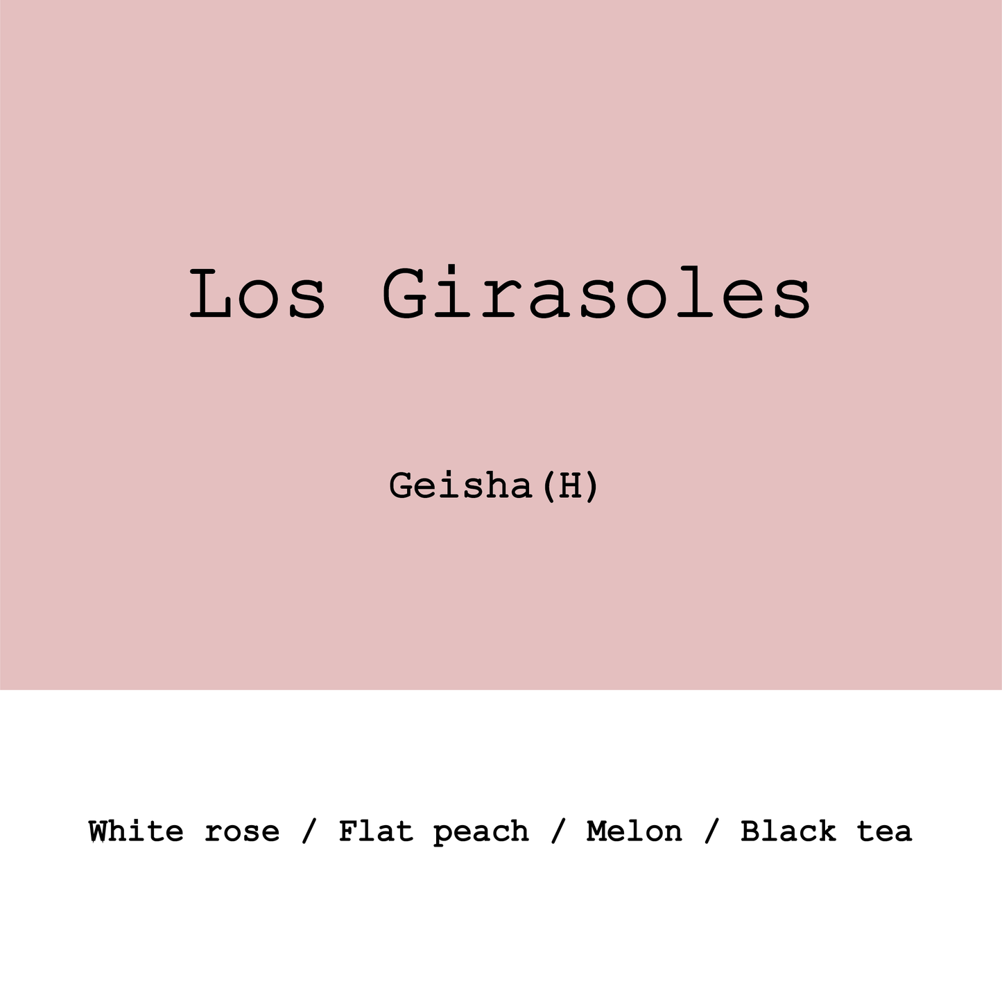 Colombia Los Girasoles Geisha Honey