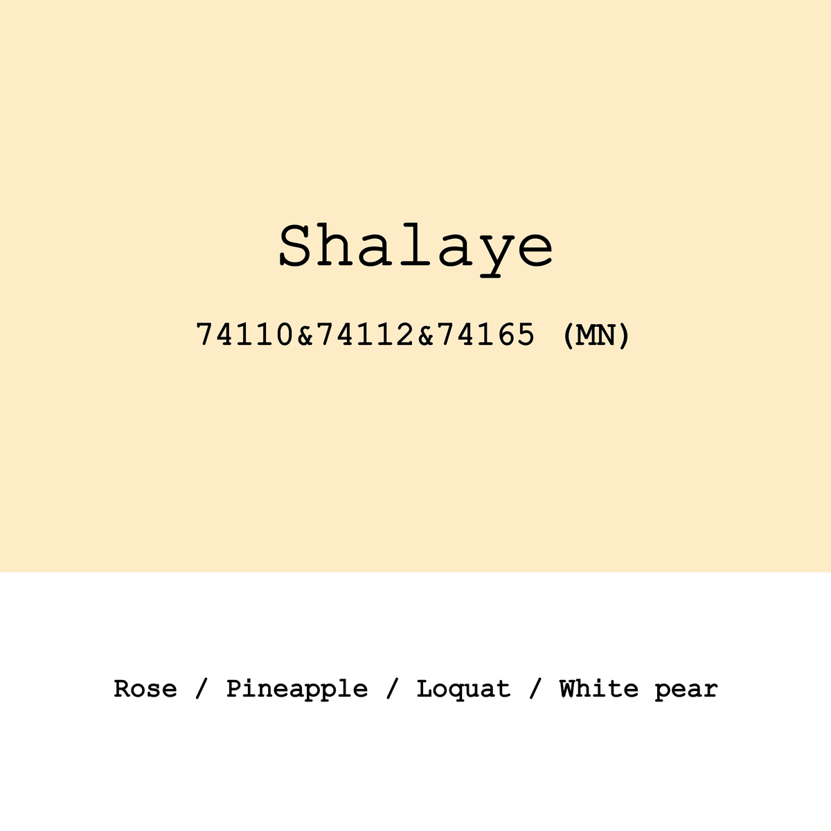 Ethiopia  Shalaye 74110&74112&74165 Mossto natural