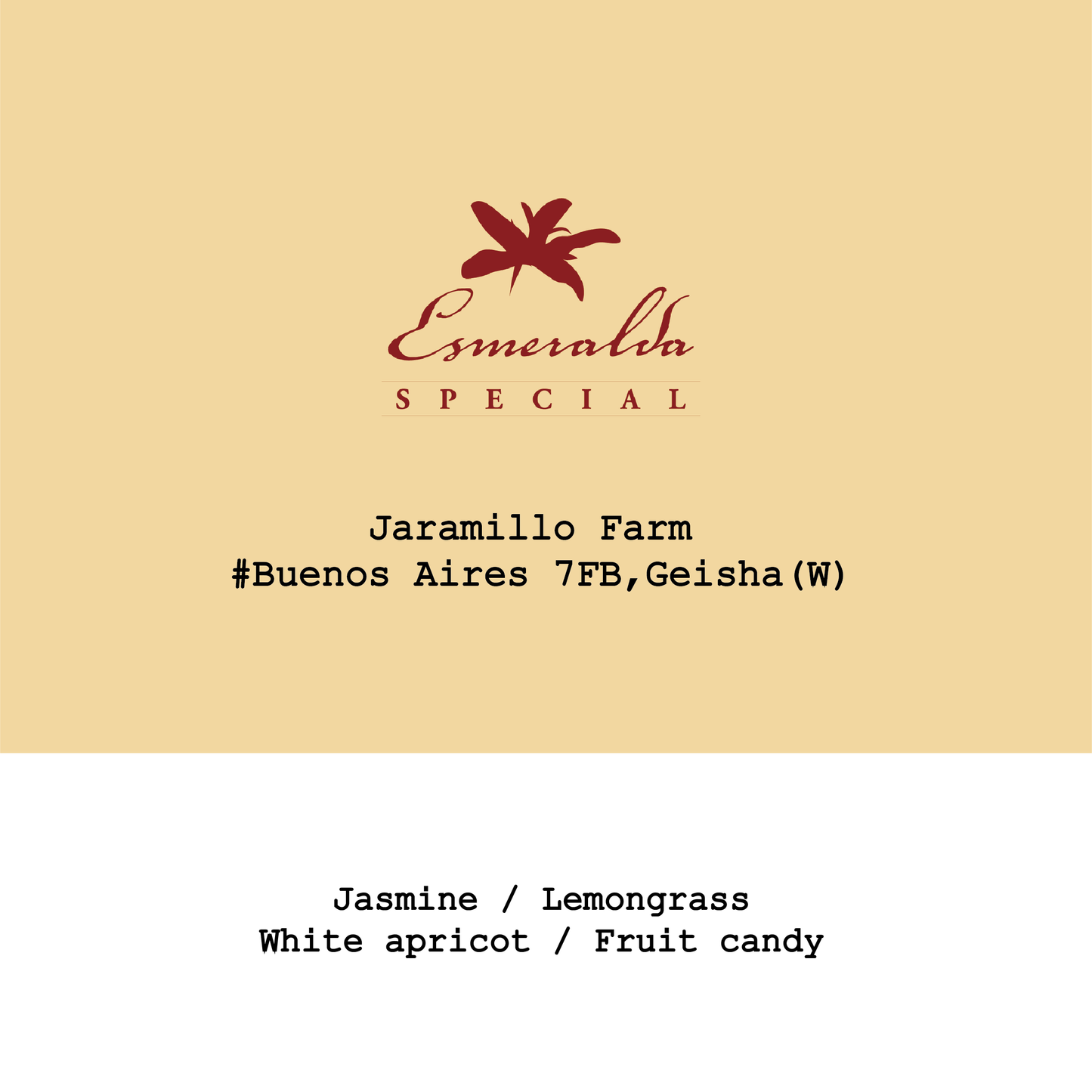 Panama HLE-Jaramillo #Buenos Aires 7FB Geisha Cold Fermentation Washed