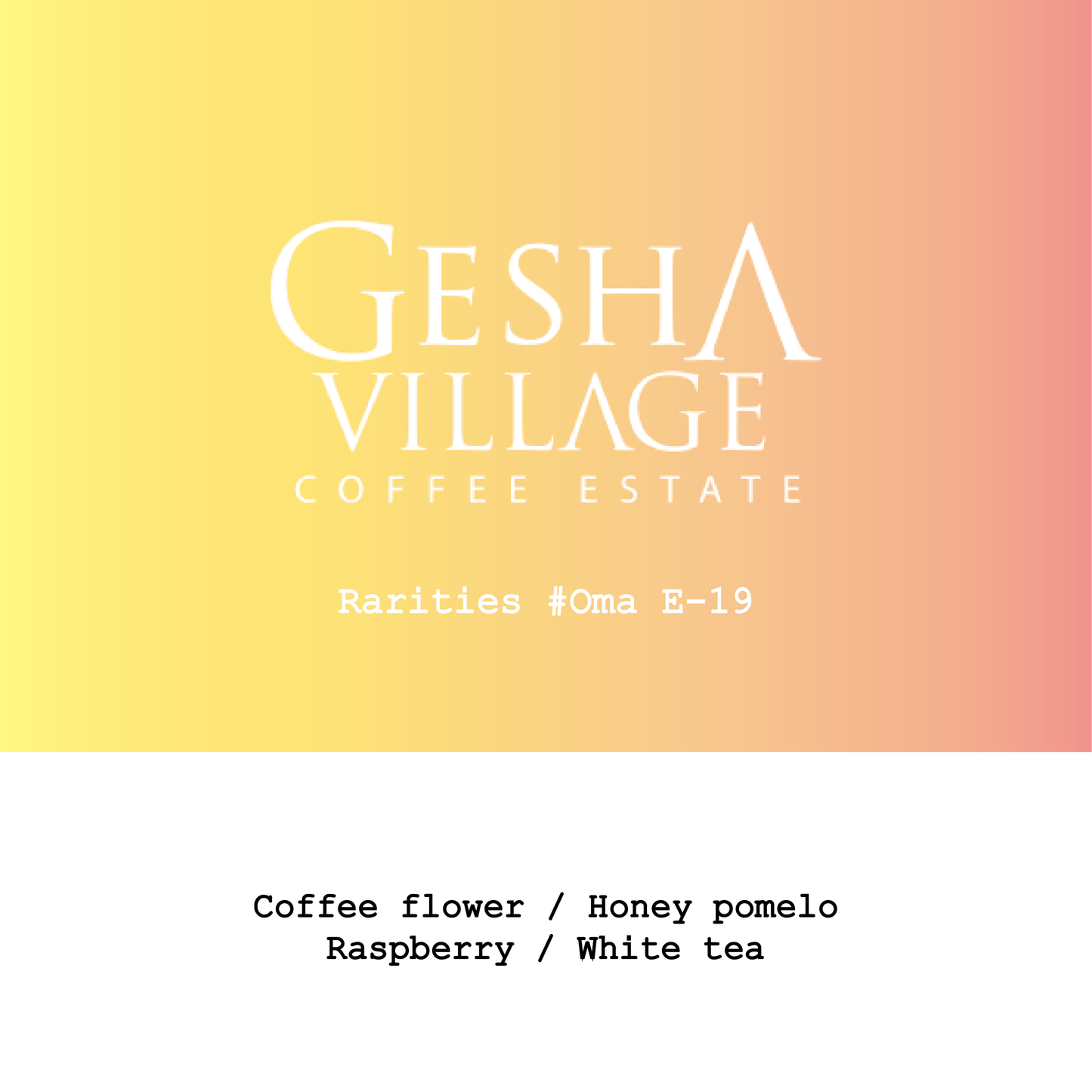 Ethiopia Gesha Village-Oma Gesha1931 Mossto Honey Rarities#Oma E-19