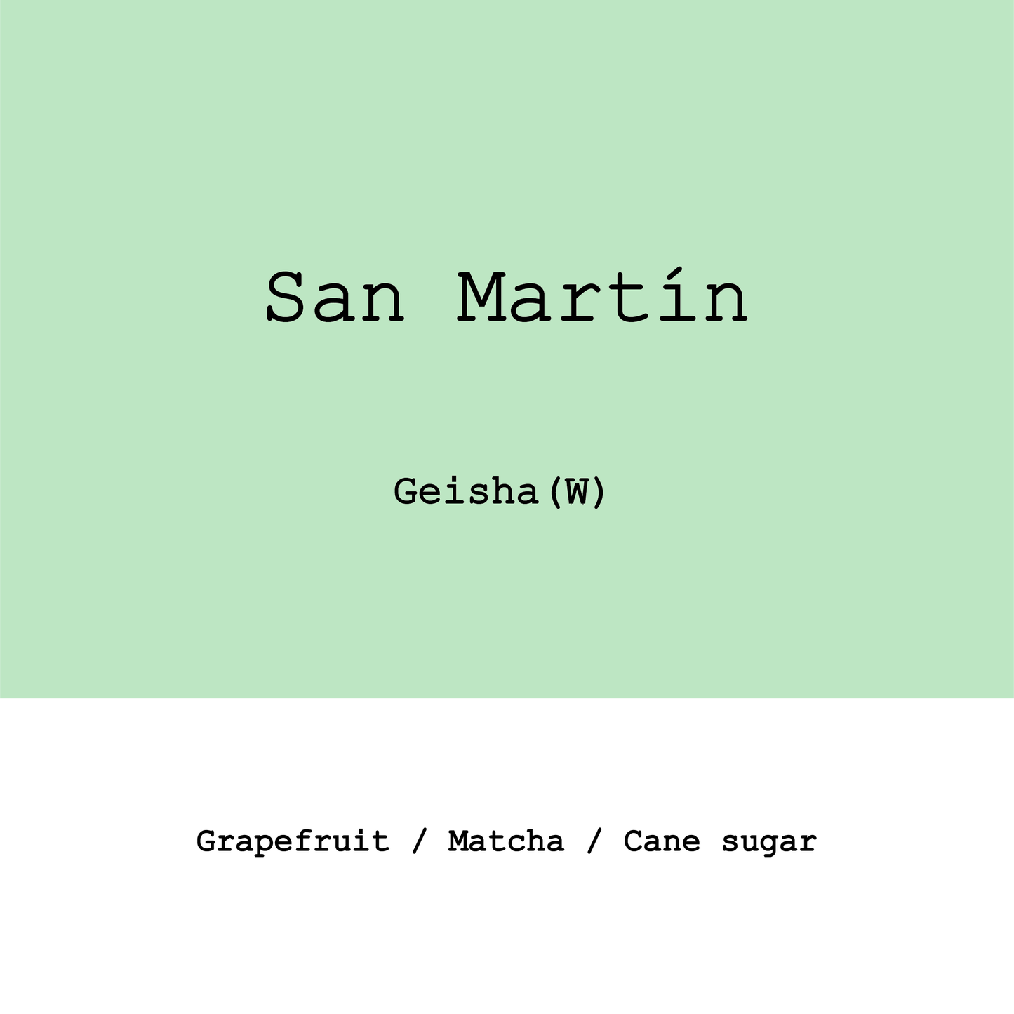 Costa Rica San Martín Geisha Double Fully Washed